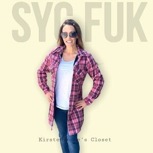 Authentic SYC FUK flannel jacket size small​​​​​​​​